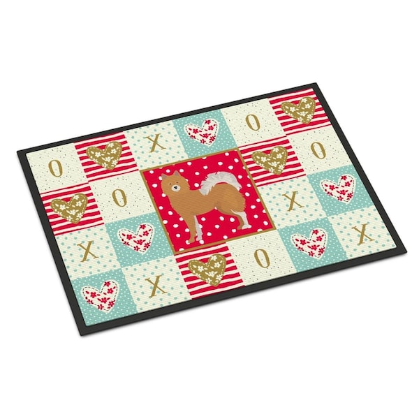 Carolines Treasures 24 x 36 in. Elo Dog No.1 Love Indoor or Outdoor Mat CK5828JMAT - main